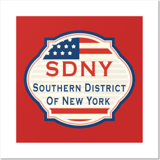 SDNY southern district court of new york Posters and Art